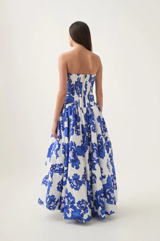 Behold Maxi Dress - Boldly Blooming Cobalt