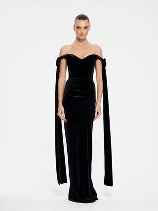 Ginger Gown Black Velvet