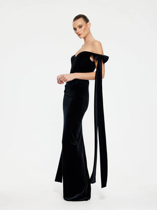 Ginger Gown Black Velvet