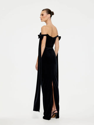 Ginger Gown Black Velvet